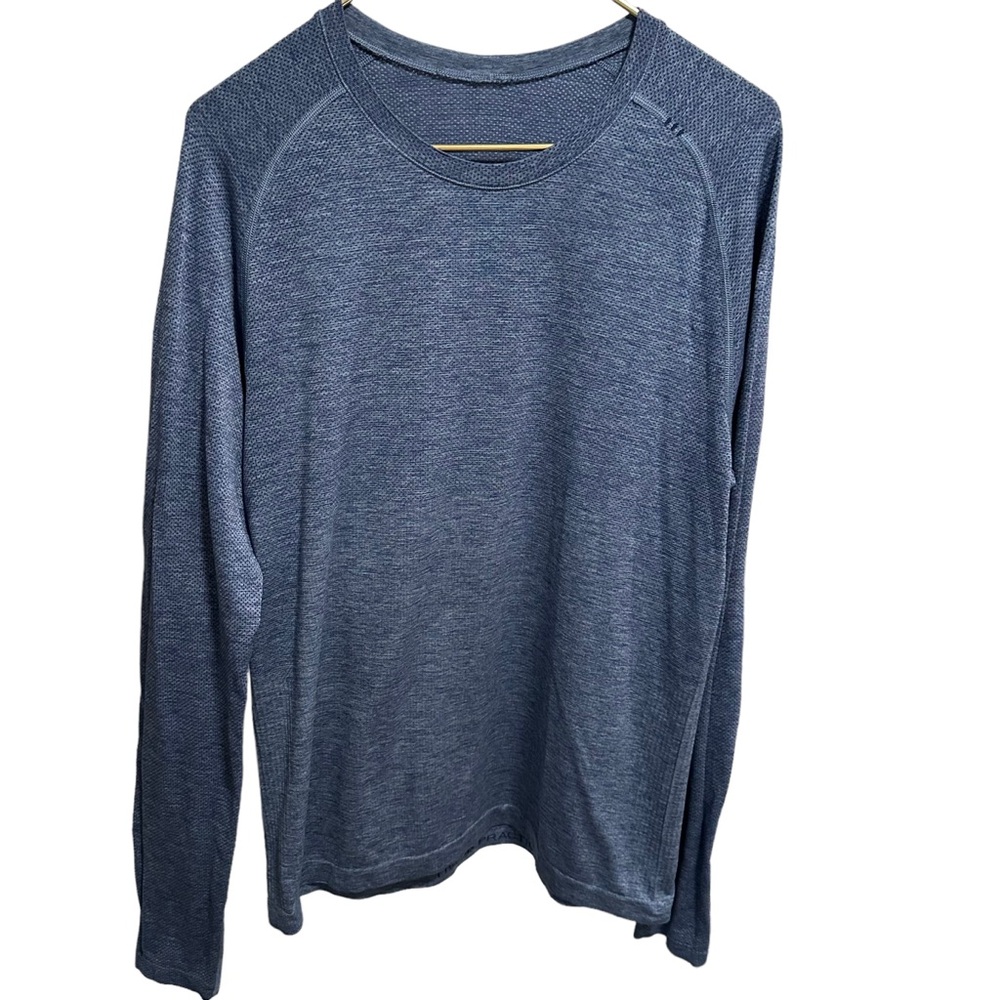 LULULEMON Metal Vent Tech LS 2.0 Silverescent Size Medium Men’s like Swiftly Run - Picture 2 of 7